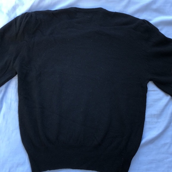 Black wool top with sequence - Picture 10 of 10